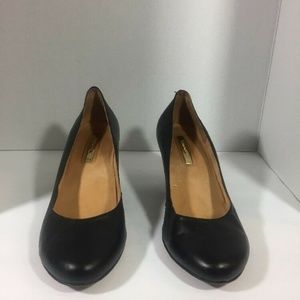 Samantha Women’s Black Round Toe Wedge SHOE SZ 9